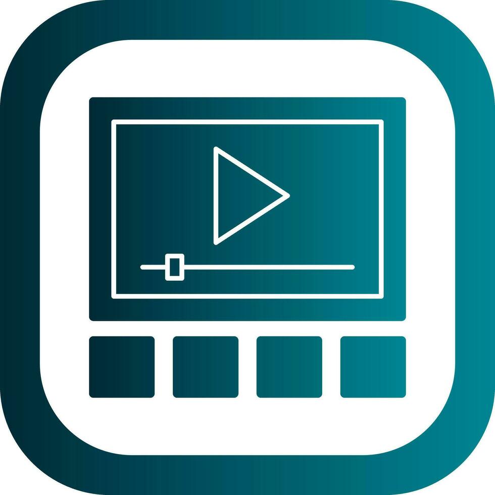 Video player Vector Icon Design