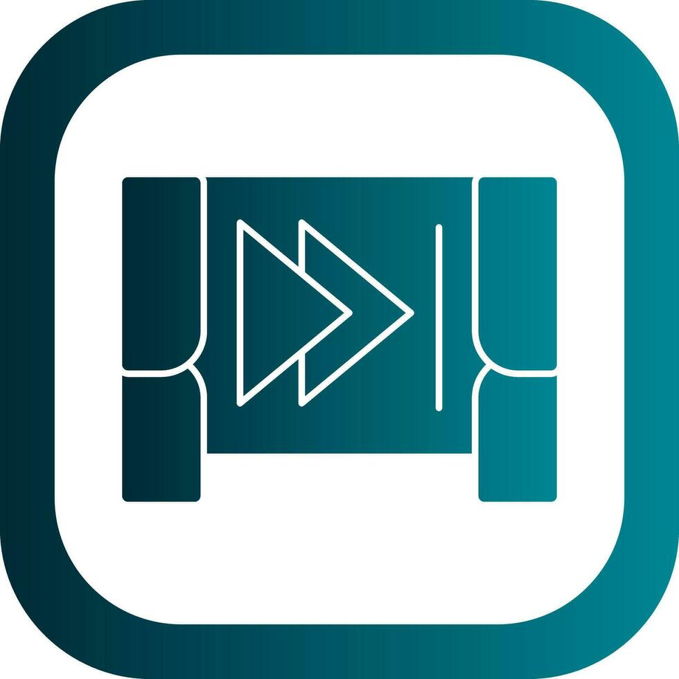 Step forward Vector Icon Design