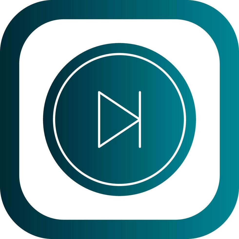 Skip Vector Icon Design