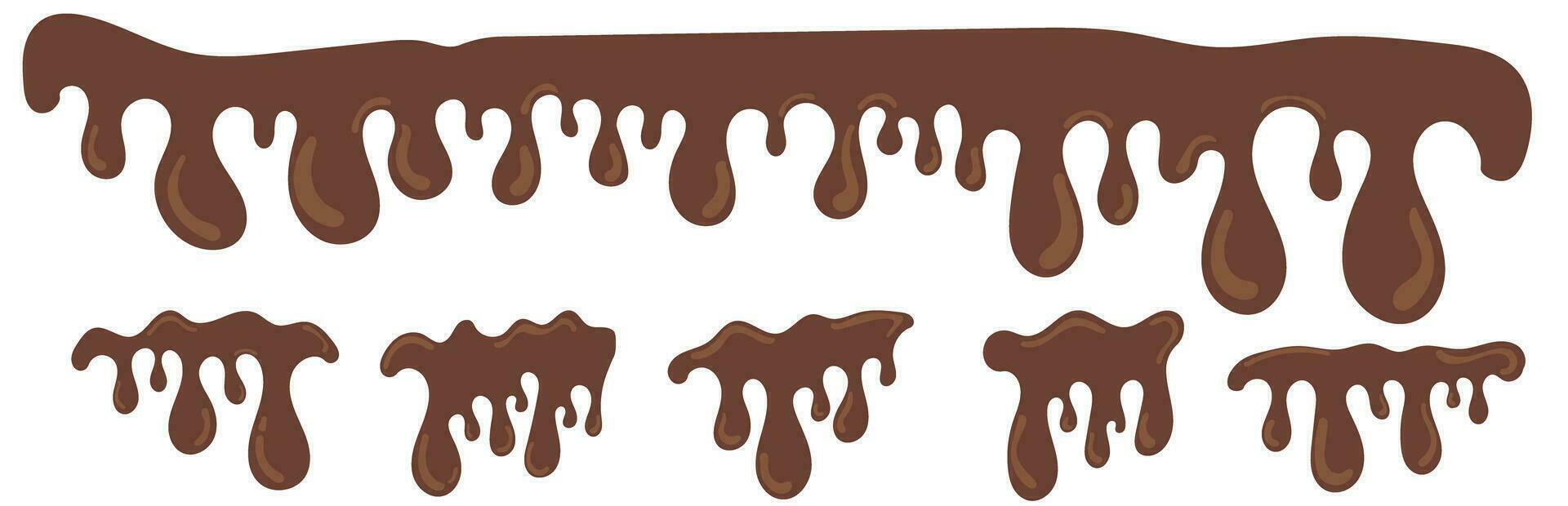 chocolate liquid drip droplet water vector