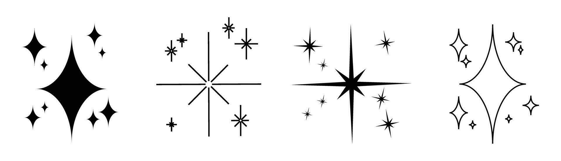 star sparkle light vectorstar ray vector