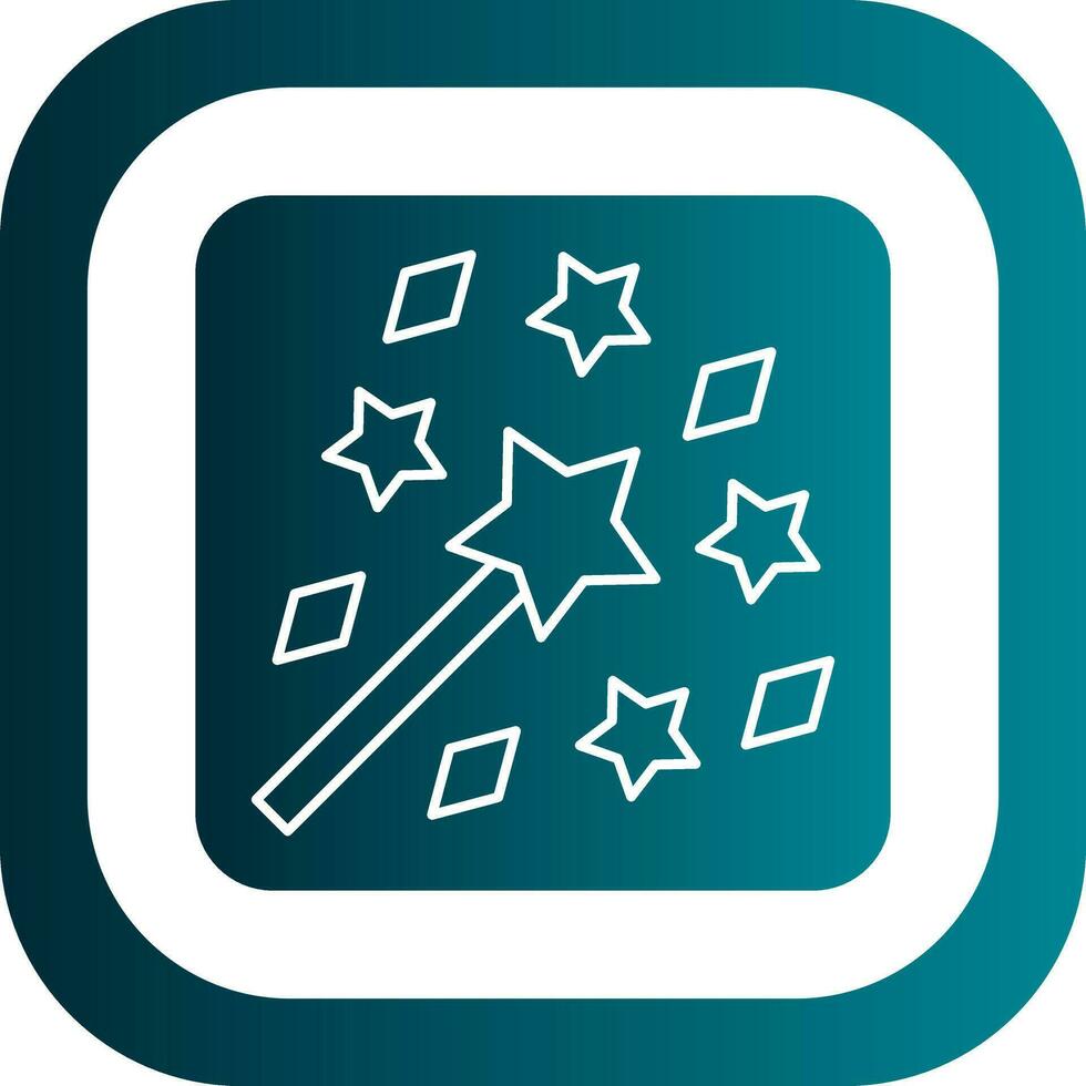 Magic Wand Vector Icon Design