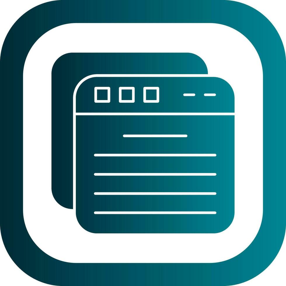 Tabs Vector Icon Design