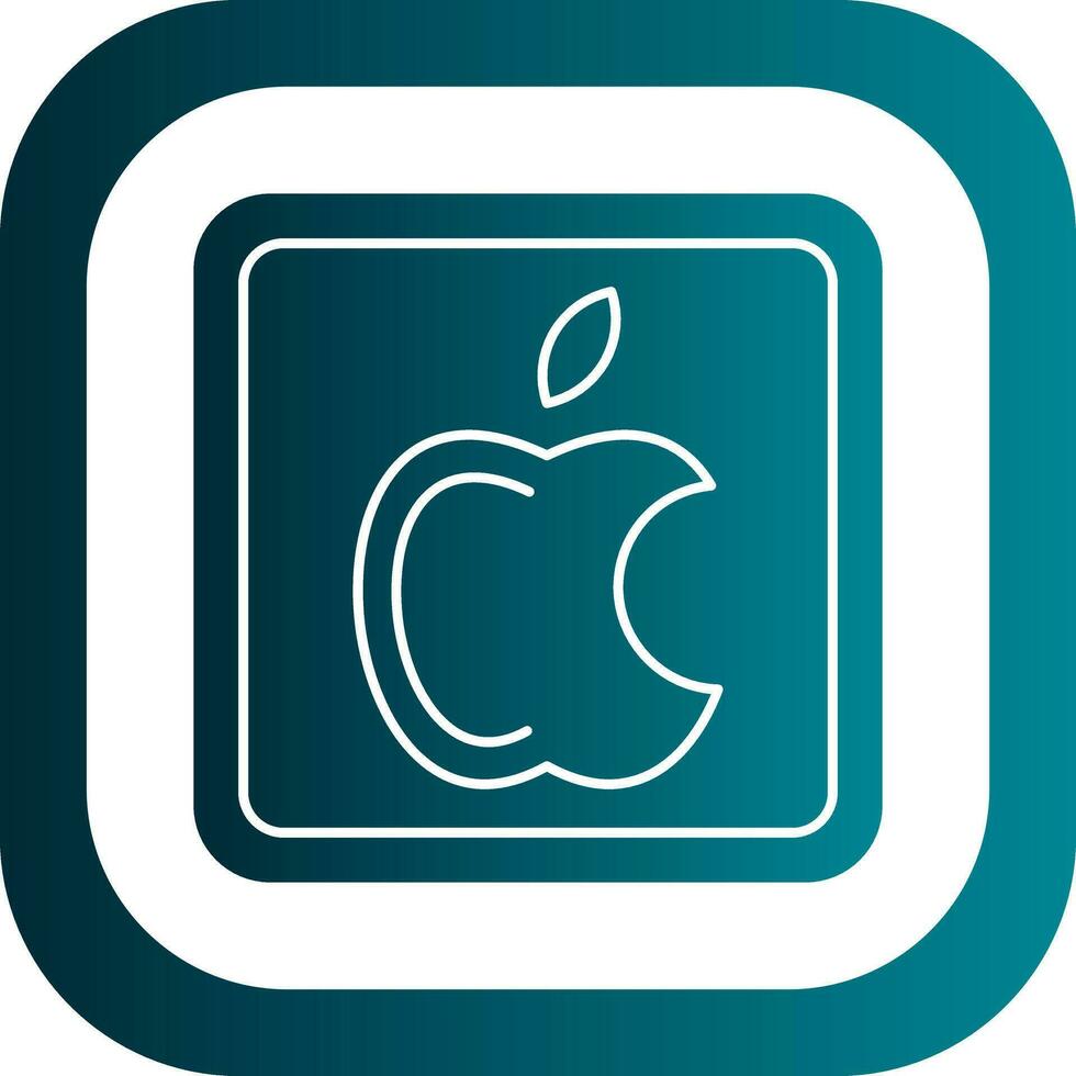 manzana logo vector icono diseño