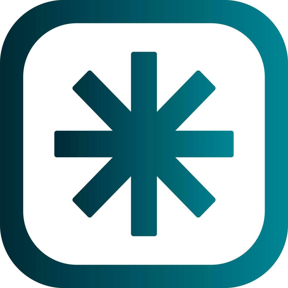 Asterisk Vector Icon Design