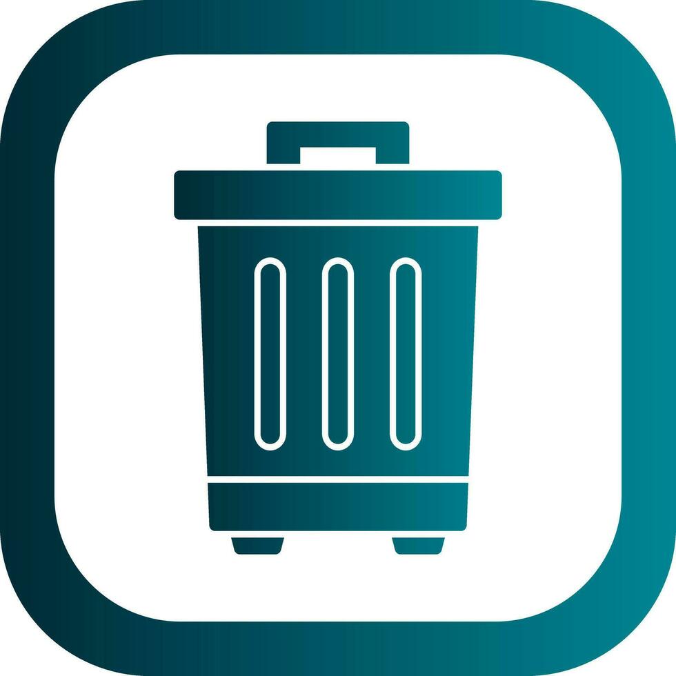 Waste bin Vector Icon Design