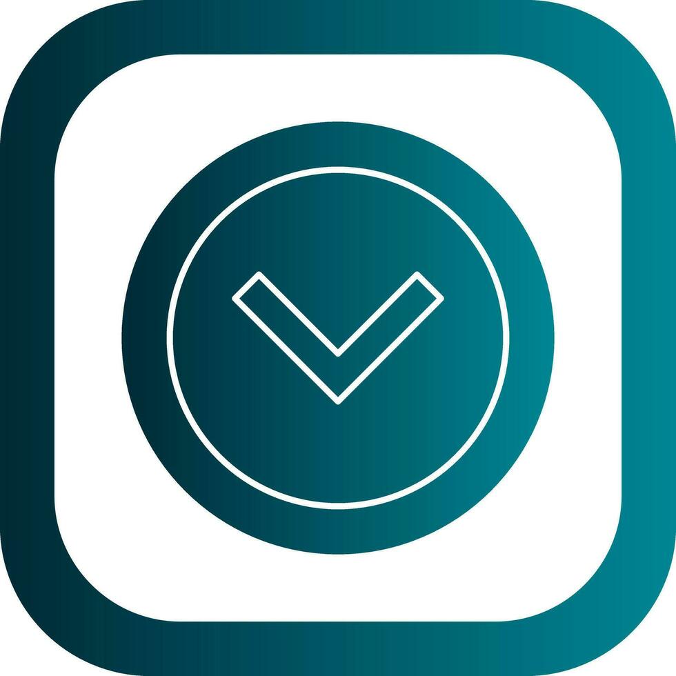 Chevron Arrow Down Vector Icon Design
