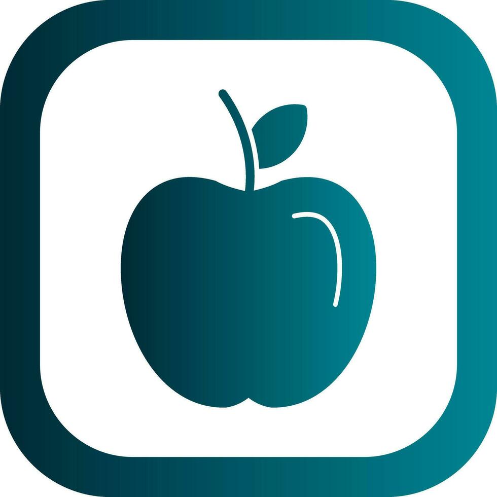 Apple fruit Vector Icon Design