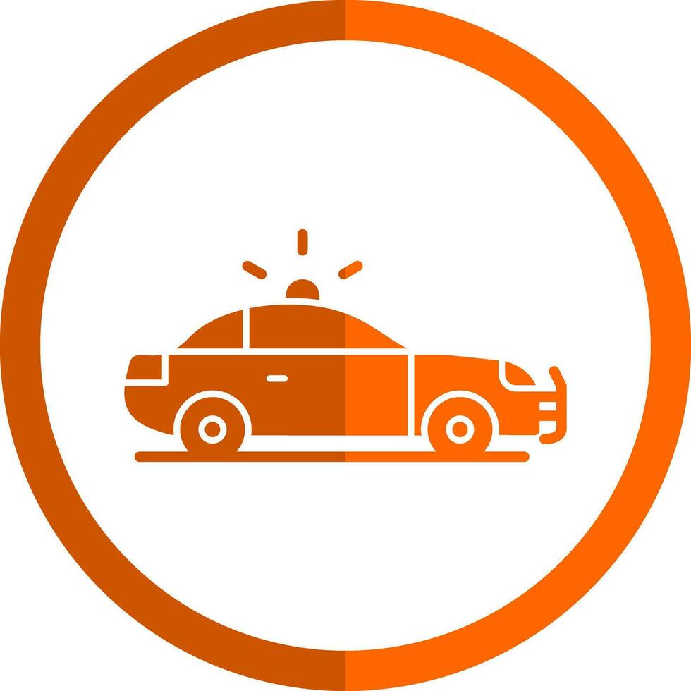 diseño de icono de vector de coche de policía