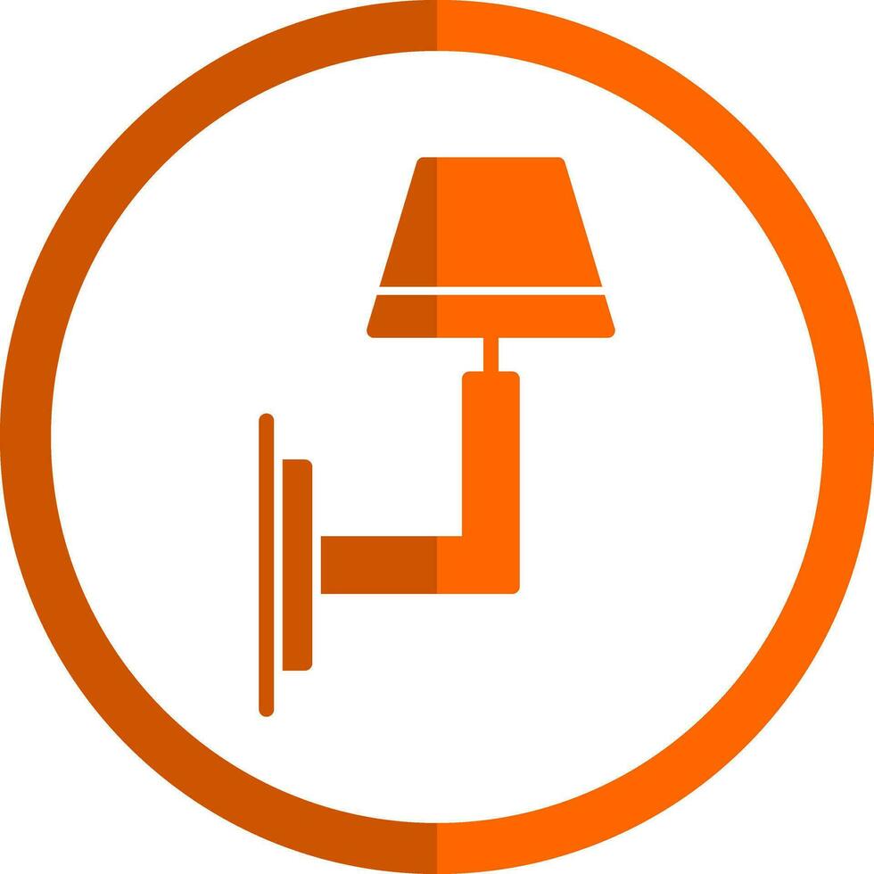 Wall Light Vector Icon Design