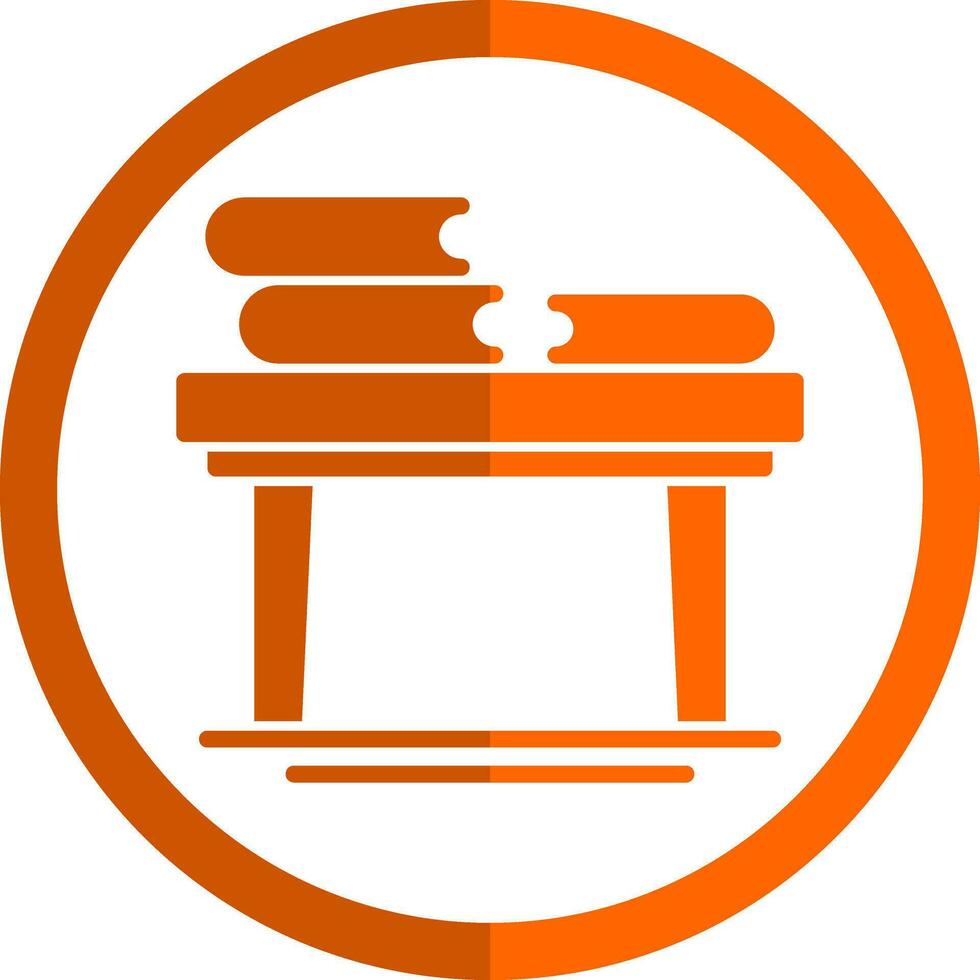 Book Table Vector Icon Design