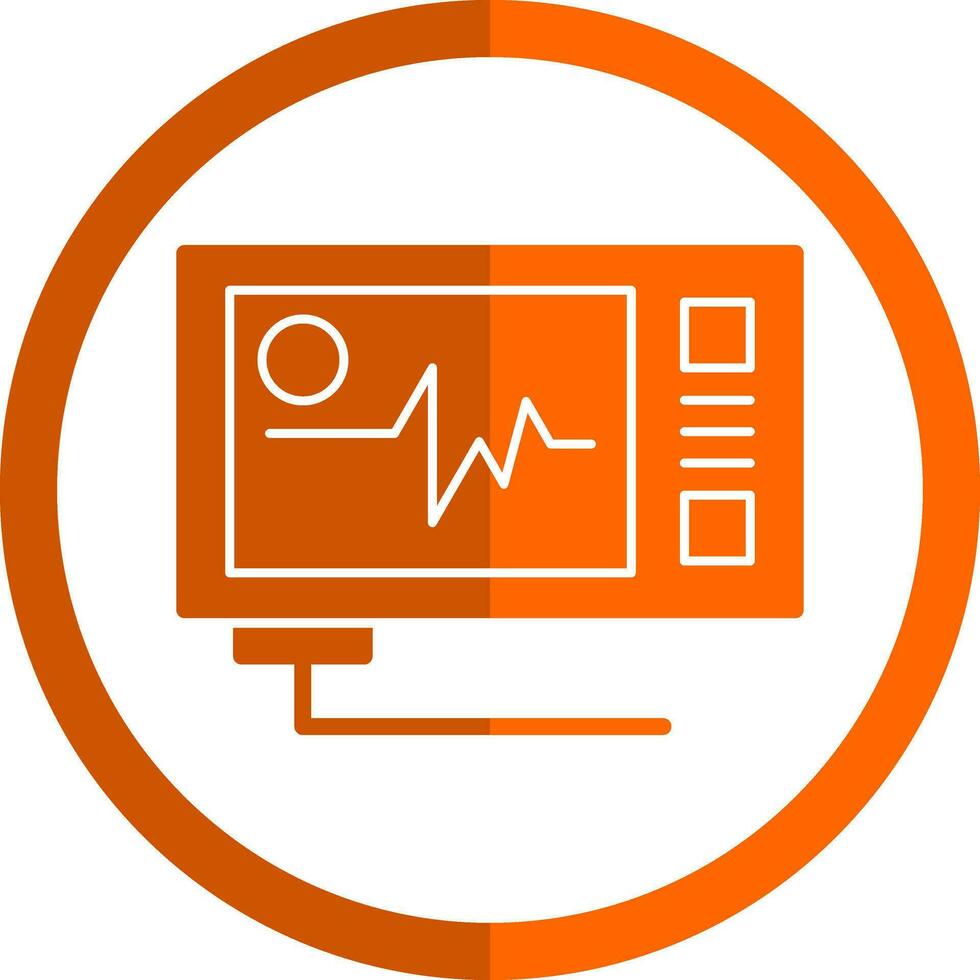 Ecg reading Vector Icon Design