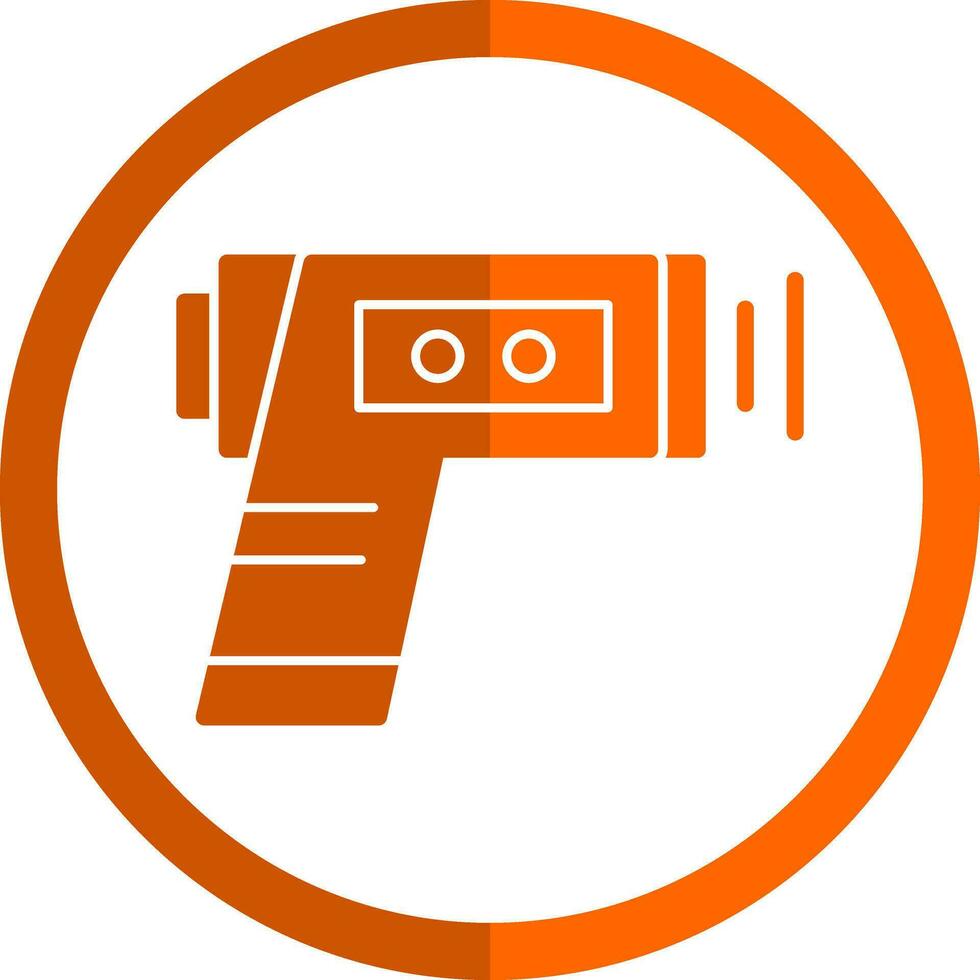 Thermometer gun Vector Icon Design