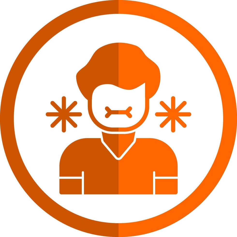 Sick Person Vector Icon Design