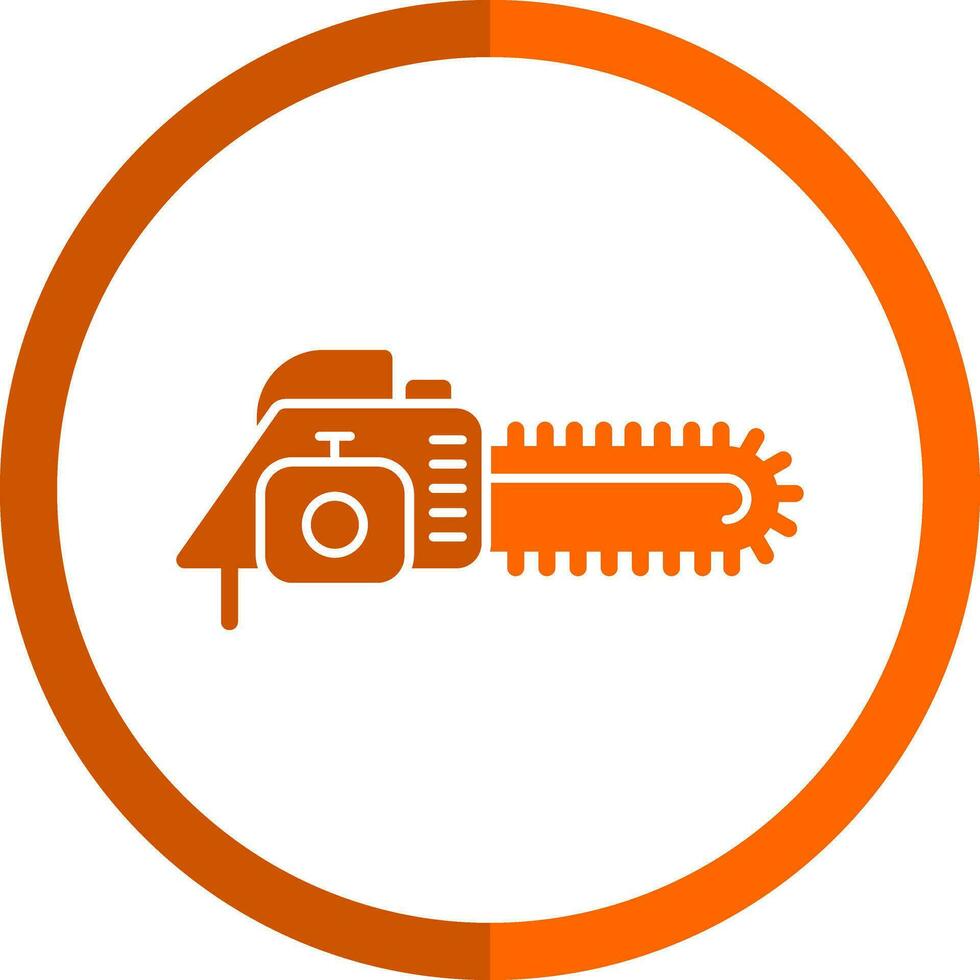 Chain saw Vector Icon Design