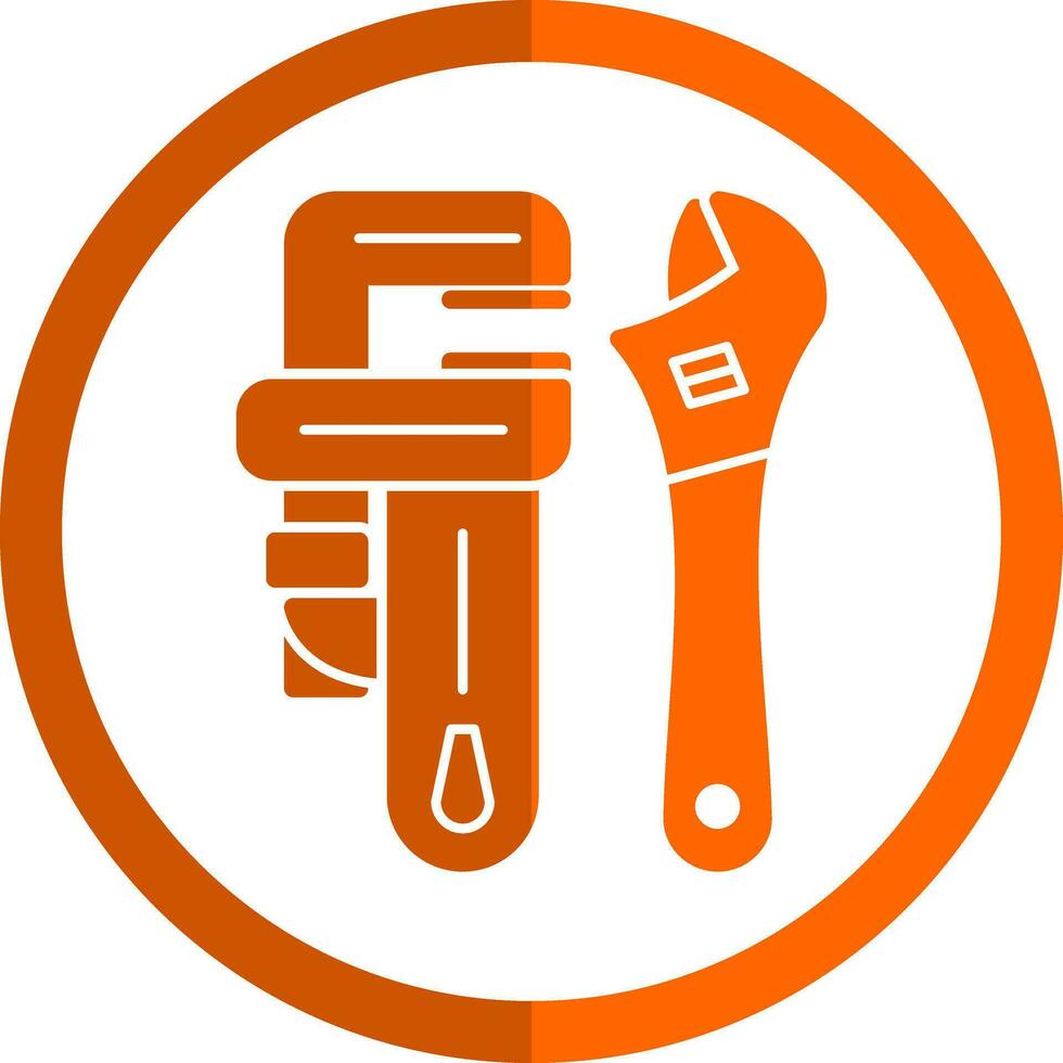 Pipe wrench Vector Icon Design