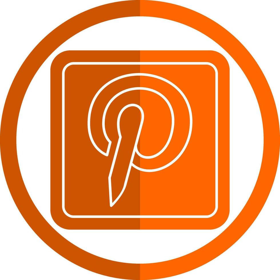 Pinterest Logo Vector Icon Design