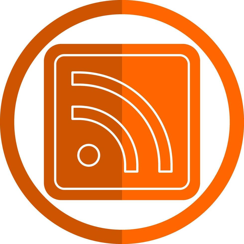 diseño de icono de vector de rss