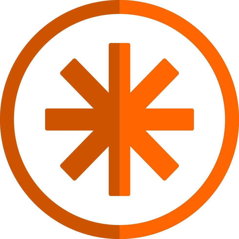 Asterisk Vector Icon Design