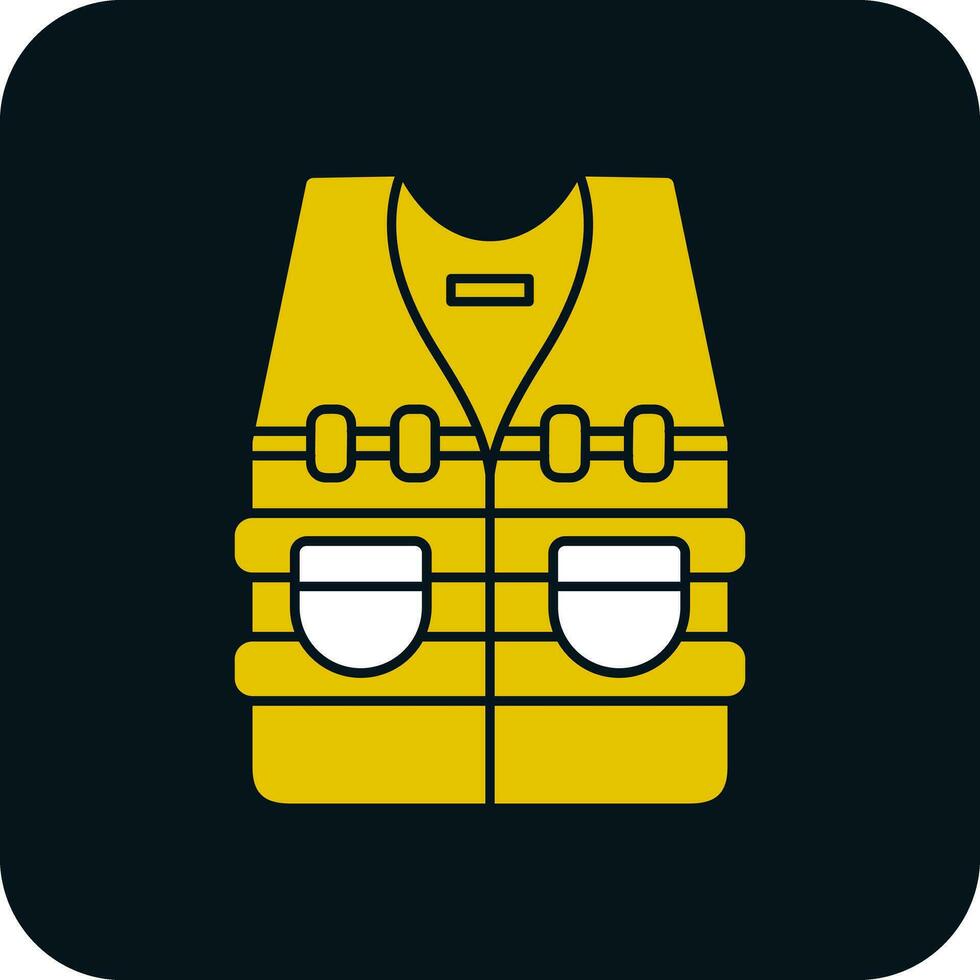 Bulletproof vest Vector Icon Design