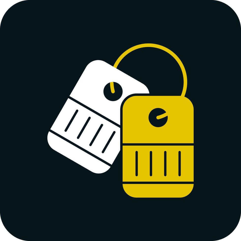 Dog tag Vector Icon Design