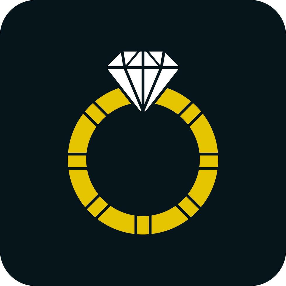 Diamond ring Vector Icon Design