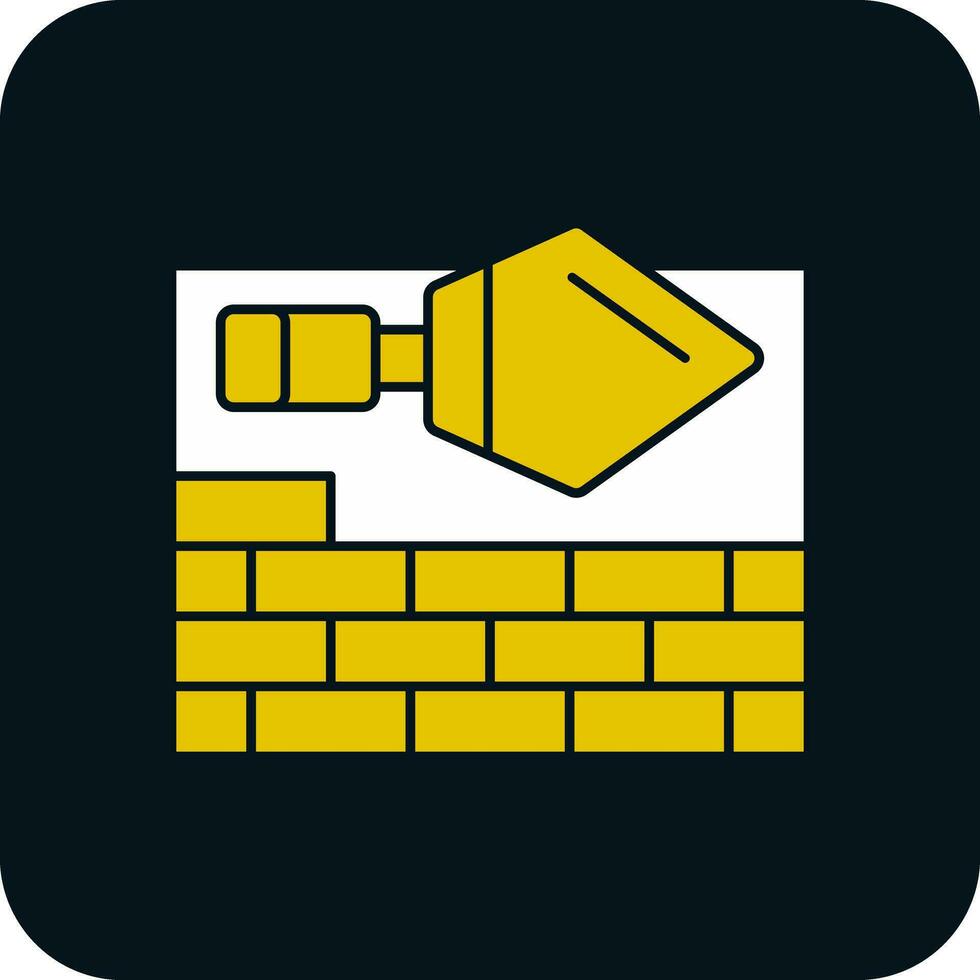 Brick Plastering Vector Icon Design