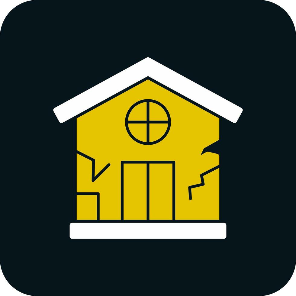 Damage House Vector Icon Design