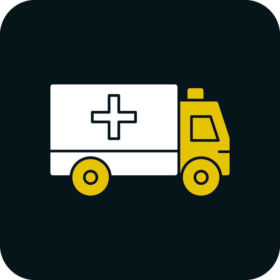 diseño de icono de vector de ambulancia