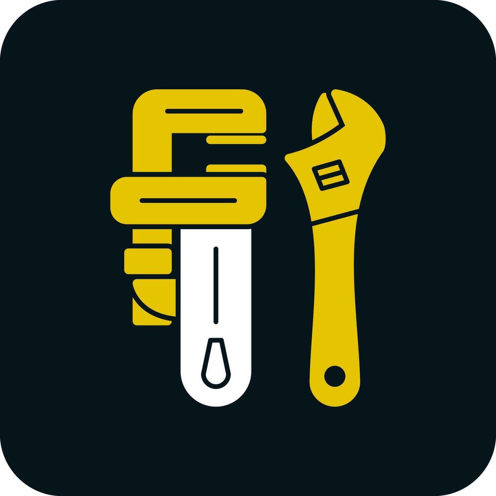 Pipe wrench Vector Icon Design