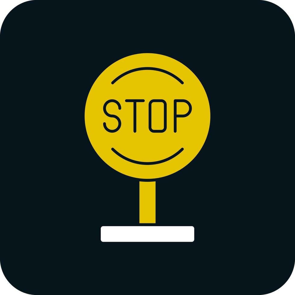 Stop Vector Icon Design