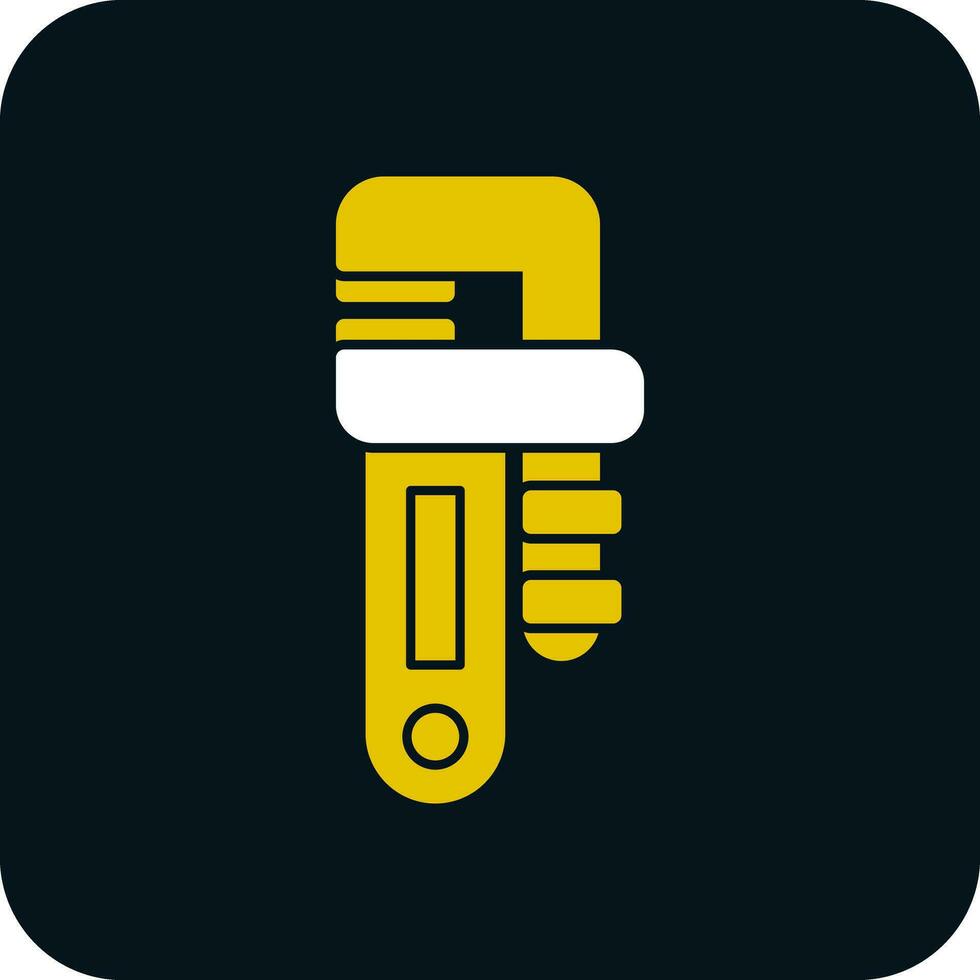 Pipe wrench Vector Icon Design