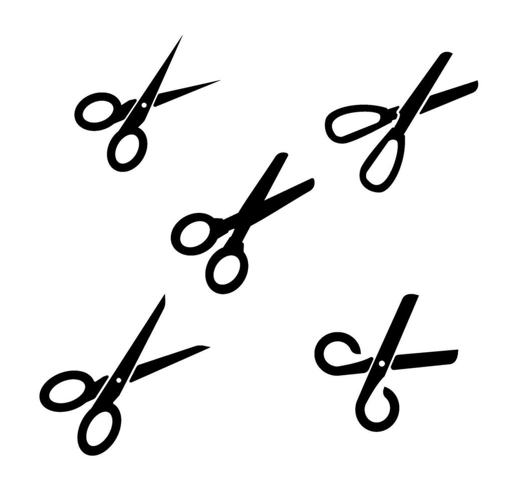 scissors solid icon. vector file format