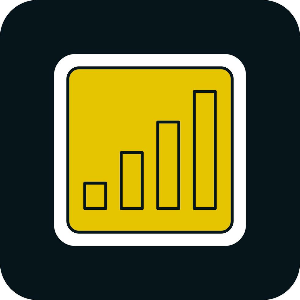 Signal Bars Vector Icon Design