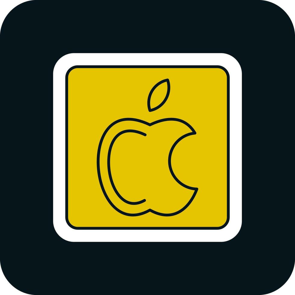 manzana logo vector icono diseño