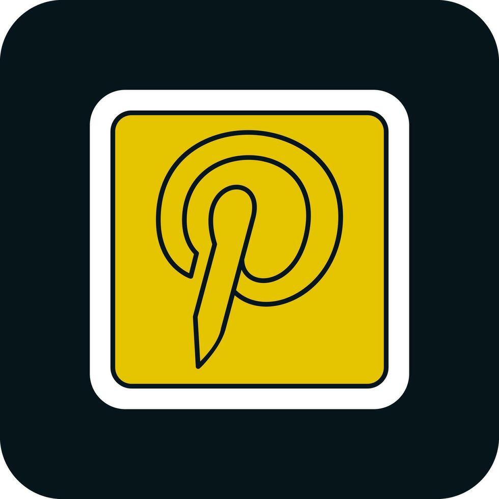 pinterest logo vector icono diseño