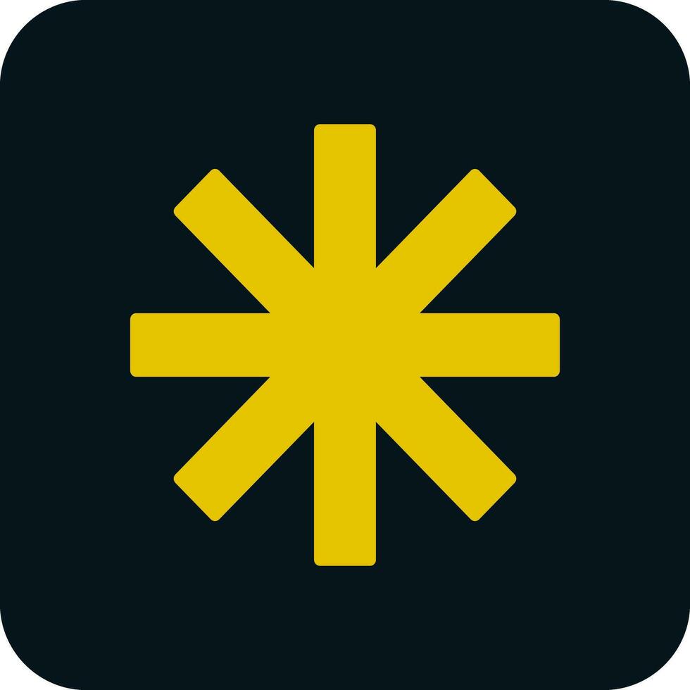 Asterisk Vector Icon Design