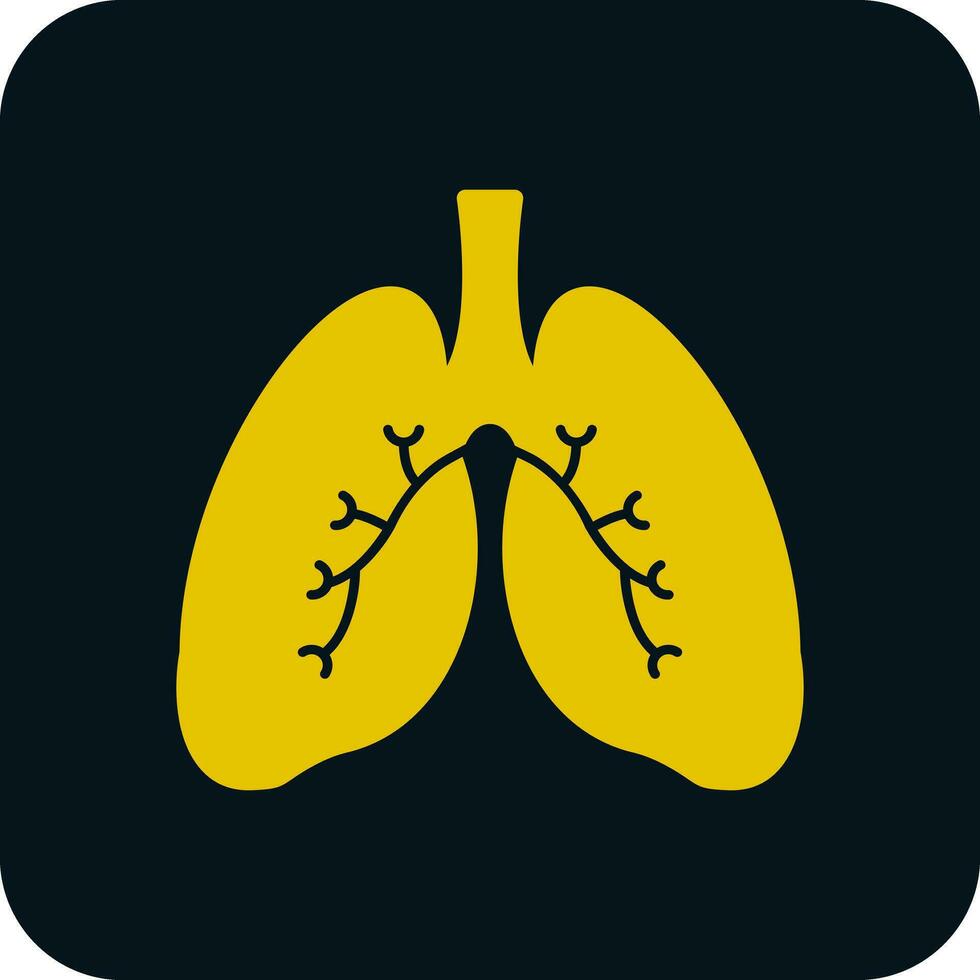 diseño de icono de vector de pulmones