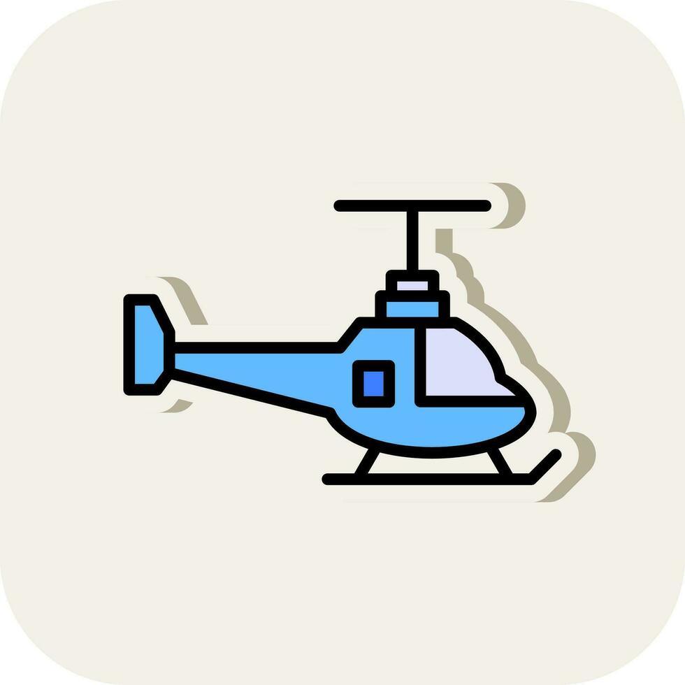 Helicopter Vector Icon Design