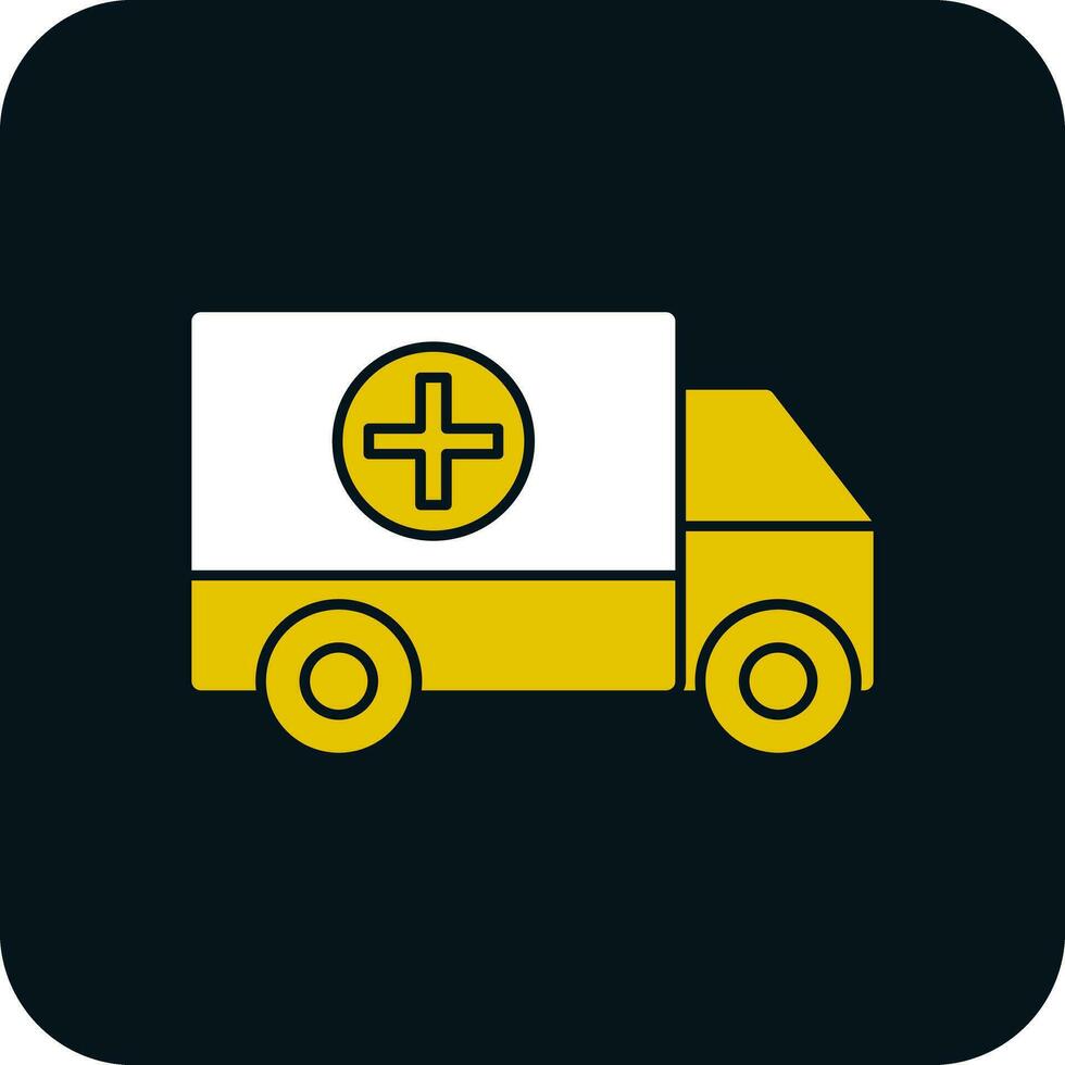 Ambulance Vector Icon Design