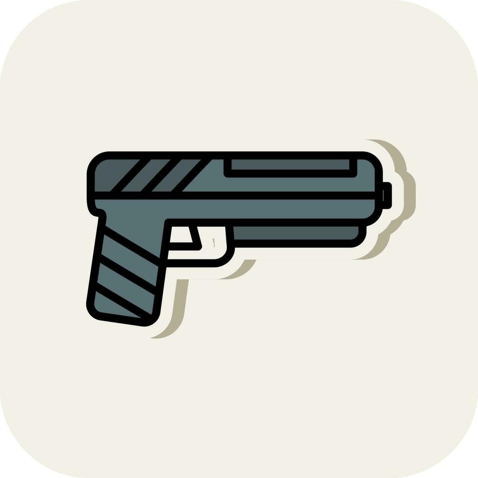 pistola vector icono diseño