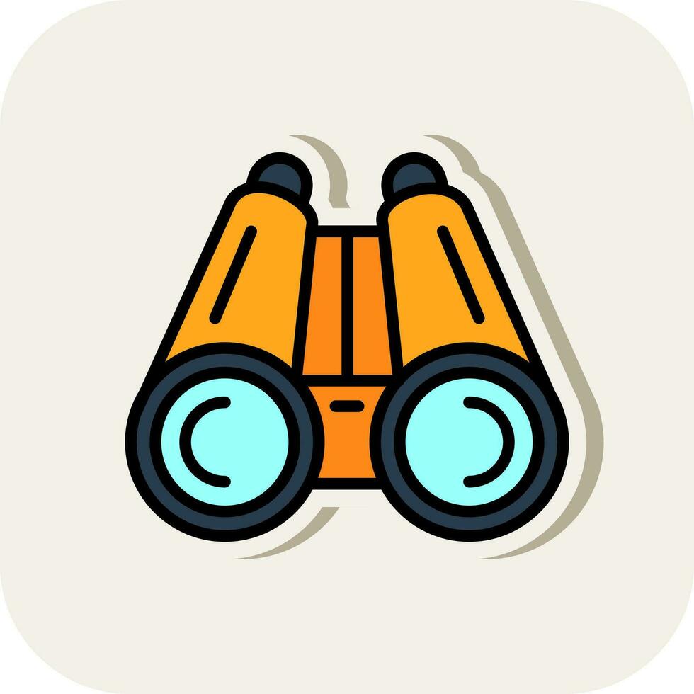 Binoculars Vector Icon Design