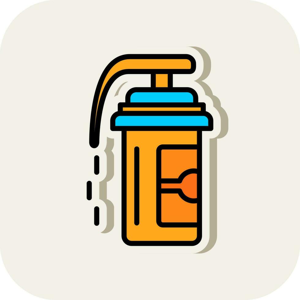 Pepper spray Vector Icon Design