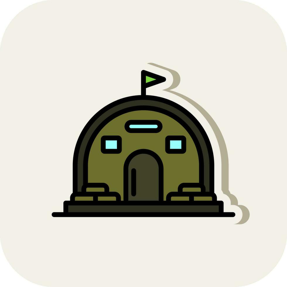 Bunker Vector Icon Design