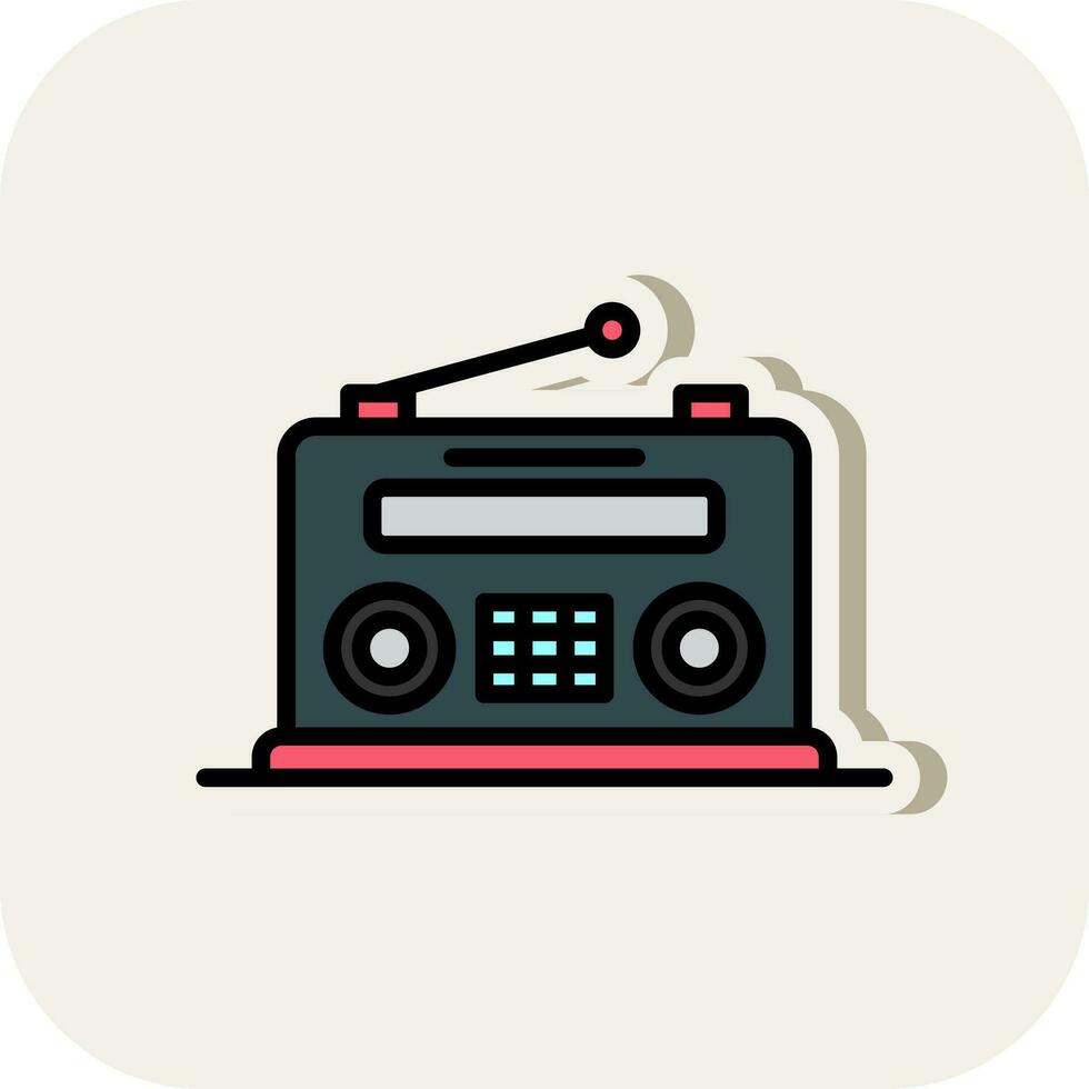 diseño de icono de vector de radio