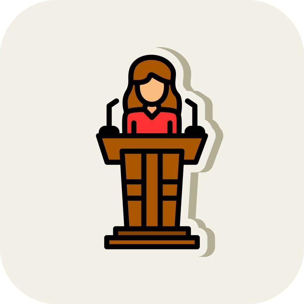 Politician Vector Icon Design