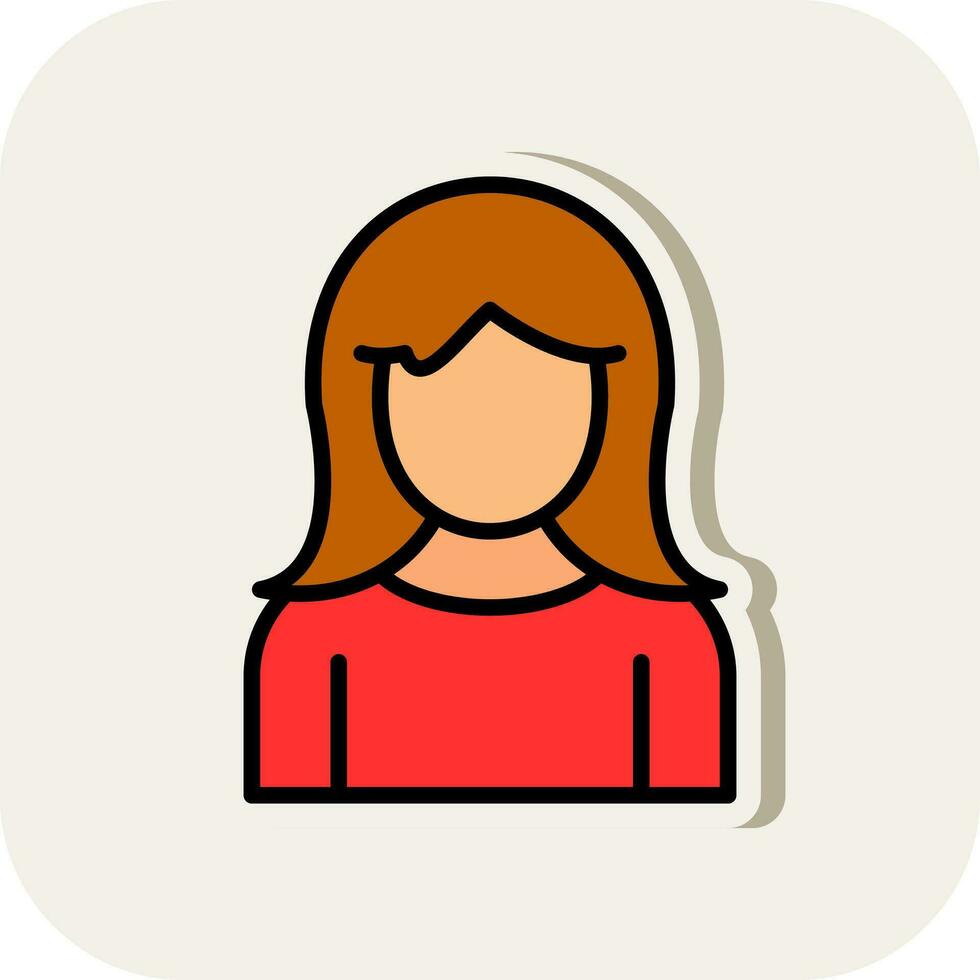 Girl Vector Icon Design