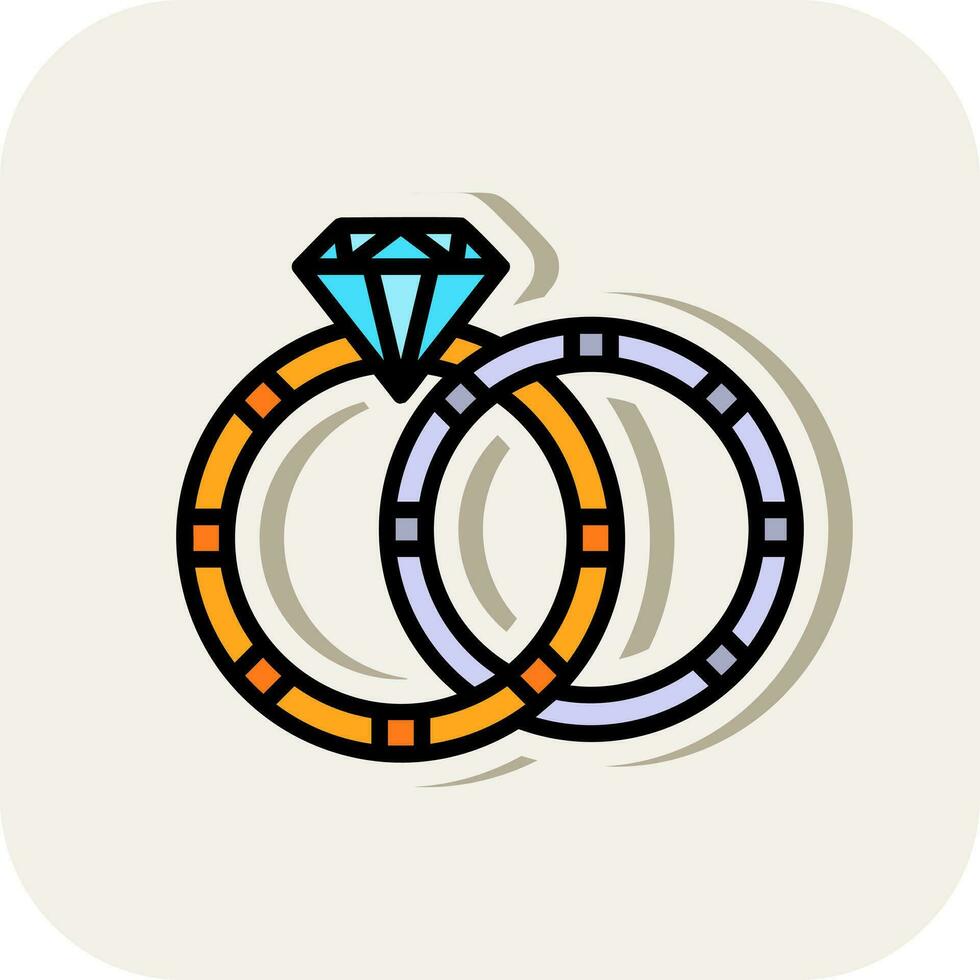 diseño de icono de vector de anillo