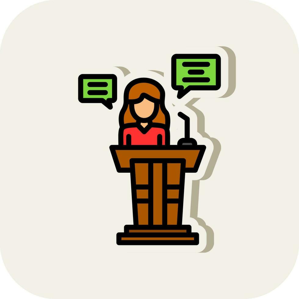 Speech Vector Icon Design