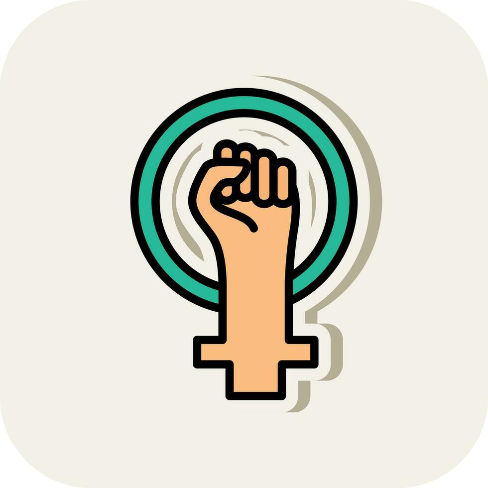 Feminism Vector Icon Design